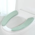 thumbnail image 1 of Liquidation des Offres du Jour! Coussin de Siège de Toilette Épaissi Deux Pièces Adhésif Imperméable Housse de Siège de Toilette Lavable Coussin de Siège de Toilette Réutilisable, 1 of 7