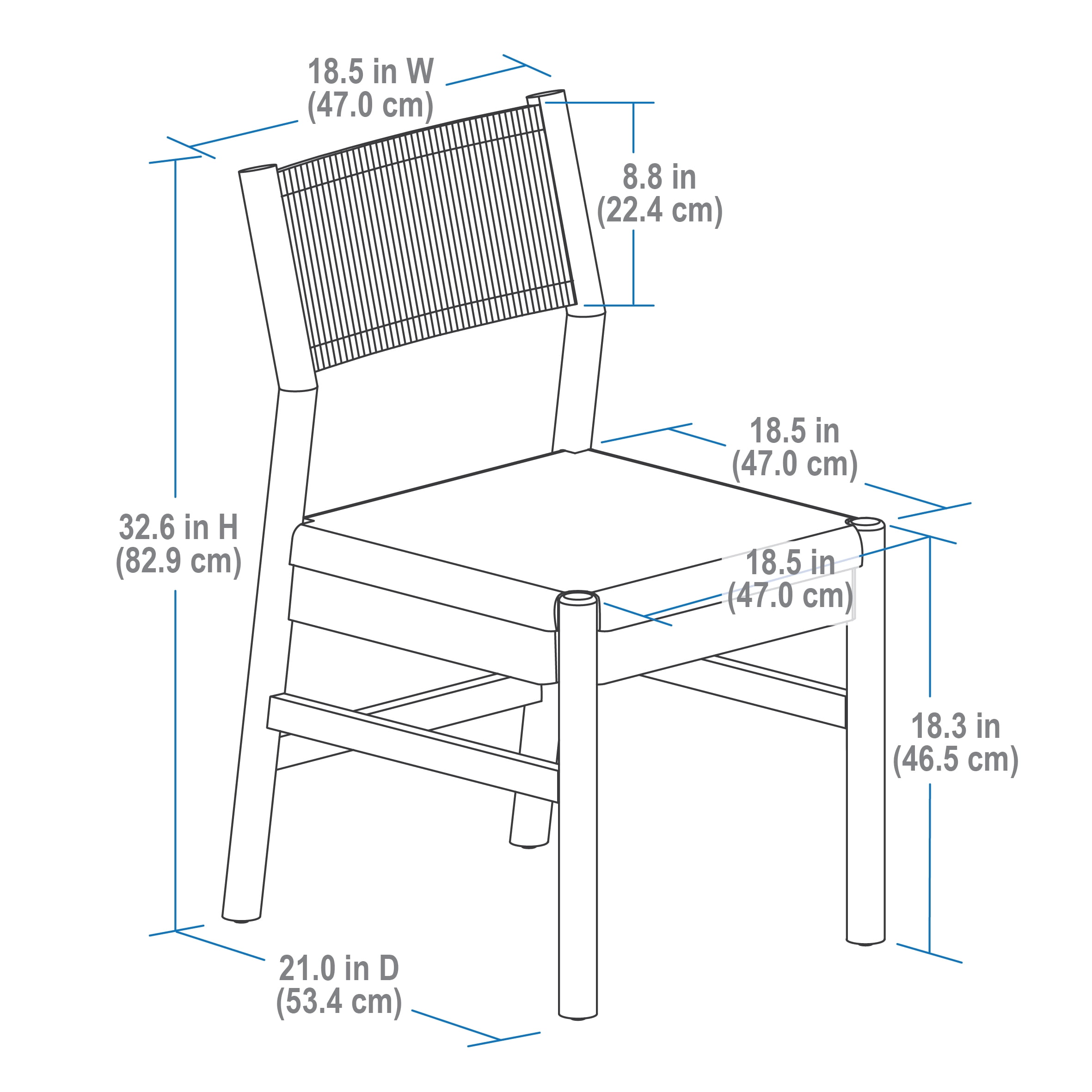 Better Homes & Gardens Lillian Fluted Dining Chairs 2 pack, Pine and Cream