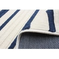 thumbnail image 3 of ECARPET Indoor/Outdoor for Balcony, Patio and Garden Arthur Blue, Ivory Rug, 3 of 9