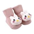 thumbnail image 1 of Baby Socks Knitted Cartoon Pattern Adorable Boys Girls Toddler Middle Tube Sock Classic Design, 1 of 4