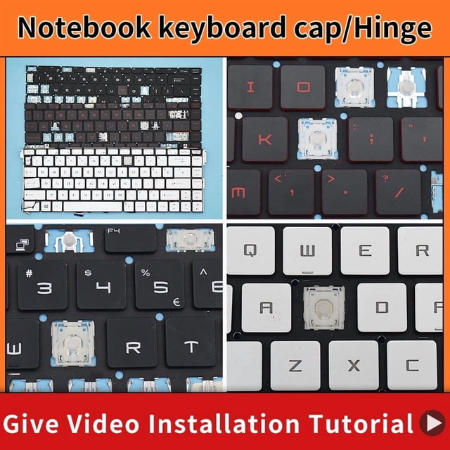 Replacement Keycap Key cap Hinge for MSI GF63 8RD/GF63 8RC PS63 P65 PS42 GS65 8RE/GS65 8RF/GS65VR MS-16Q1 MS-16Q2 Keyboard 5 Rubber pad