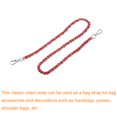 thumbnail image 3 of Unique Bargains Purse Chain Strap, 24' Purse Strap Shoulder Bag Replacement Strap, Red&Silver, 3 of 6