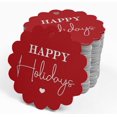 thumbnail image 4 of Inkdotpot 100 Pack Real Silver Foil Paper Tags Happy Holiday Favor Hang Tags, 4 of 6