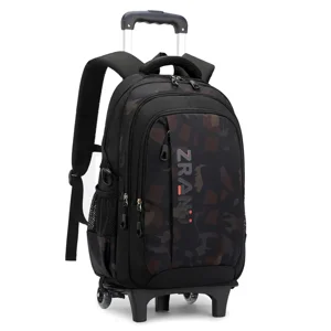 Sac à dos à roulettes pour l'école Sacs à dos avec roues Sac à main à roues pour les enfants Sac à bagages pour l ́école Étanche