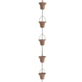 thumbnail image 4 of pitrice 3.3ft Rain Chain Outside Villas, Courtyards B Chains Style Gutters Catcher Rainwater Style C, 4 of 5