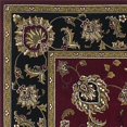 thumbnail image 1 of HomeRoots 352837 Tapis Octogonal en Polypropylène Rouge et Noir 7 Pi. 7 Po., 1 of 1