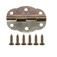 thumbnail image 2 of Unique Bargains 1.18' Antique Bronze Hinges Retro Mini Hinge Replacement with Screws 16cs, 2 of 6