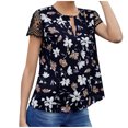 thumbnail image 1 of Birdeem Womens Summer Printed Short-Sleeved Round-Neck Shirt Casual Loose Leopard Print, 1 of 6