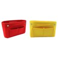 thumbnail image 3 of mmirethe Made With Felt Cosmetic Bag Durable And Stylish Storage Solution Large Capacity Felt Insert Bag Rose Red, 3 of 6