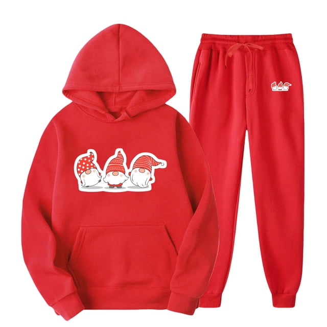 TIMIFIS Ensemble de Survêtement pour Homme Rouge 2 Pcs à Capuche Athlétique Chandail Décontracté Course Jogging Tenue de Sport Ensemblesfall
