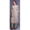 thumbnail image 4 of Bimba Robes Longues Droites pour Femmes Imprimées Manches 3/4 Vêtements Indiens, 4 of 6