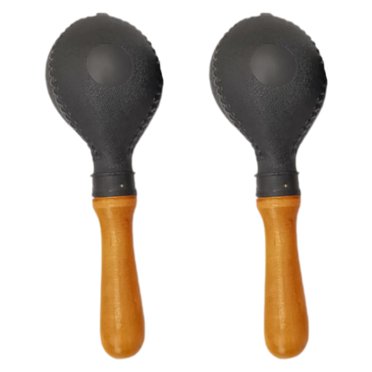 HILABEE 2Pcs Wooden Maracas DIY Hand Percussion for Performance Party Favors Concert