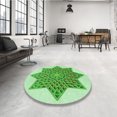 thumbnail image 4 of Ahgly Company Tapis d'Intérieur Lavables en Machine, Rectangulaires, Vert Jade, 6' x 9', 4 of 7