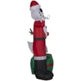 thumbnail image 4 of Christmas Inflatable Jack Skellington as Santa and Zero Wearing Antlers, 4 of 5