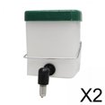 thumbnail image 1 of lionlar 2x Automatic Drinker Water Feeder Dispenser Water Small Pet Hanging Mount Nipple Plastic for Rabbit Quail Chicken Hamster, 1 of 3