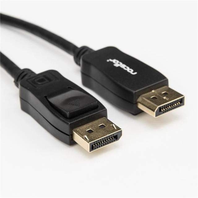 Rocstor Premium 10ft / 3m DisplayPort 1.2 Cable M/M - DisplayPort 4k - DisplayPort Male Digital Audio/Video - 10ft - Bla