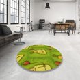 thumbnail image 4 of Ahgly Tapis Rectangulaire Lavable en Machine Vert Caméléon, 3 Pieds x 5 Pieds, 4 of 7