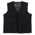thumbnail image 2 of Heated Vest, Electric Heated Vest 3 Adjustable Temperature Diving Fabric V Neck  For Home For Outdoor Riding L, 2 of 8