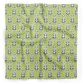 thumbnail image 1 of Bimba Green Dots & Raccoon Animal Pure Silk Printed Head Bandanas Summer Neck Wrap Scarf 40 x 40 Inches, 1 of 6