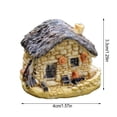thumbnail image 4 of Fairy Garden Kit Synthetic Resin Durable Beautiful Eye-catching Porable Terrarium Decor Different Display Balcony Decoration Gray, 4 of 6