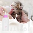 thumbnail image 4 of Ensemble de 6 Pcs Biberon d'Alimentation pour Chiot et Chaton 60 ml, Petit Chien Chat, Lait, Trousse de Soins Infirmiers (Rose), 4 of 10