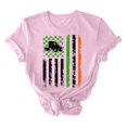 thumbnail image 3 of T-shirt de la Saint-Patrick pour Femmes, T-shirt Imprimé de la Saint-Patrick avec Col Rond et Manches Courtes, 3 of 3