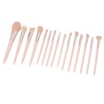 thumbnail image 4 of Eyeshadow Brush Kit, 15pcs Wood Handle Makeup Brush Kit  For Outdoor, 4 of 8