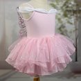 thumbnail image 5 of XDZJLR Girls Rompers Kids Summer Solid Color Suspender Dance Training Dress Children's Performance Puffy Dress Outfit Light Pink 2-3 Years, 5 of 5