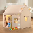 thumbnail image 2 of Kids Castle Play Tent - Spacious Indoor/Outdoor Design with Mat and Lights, Durable Polyester for Imaginative Adventures, Easy Setup and Storage, 2 of 9