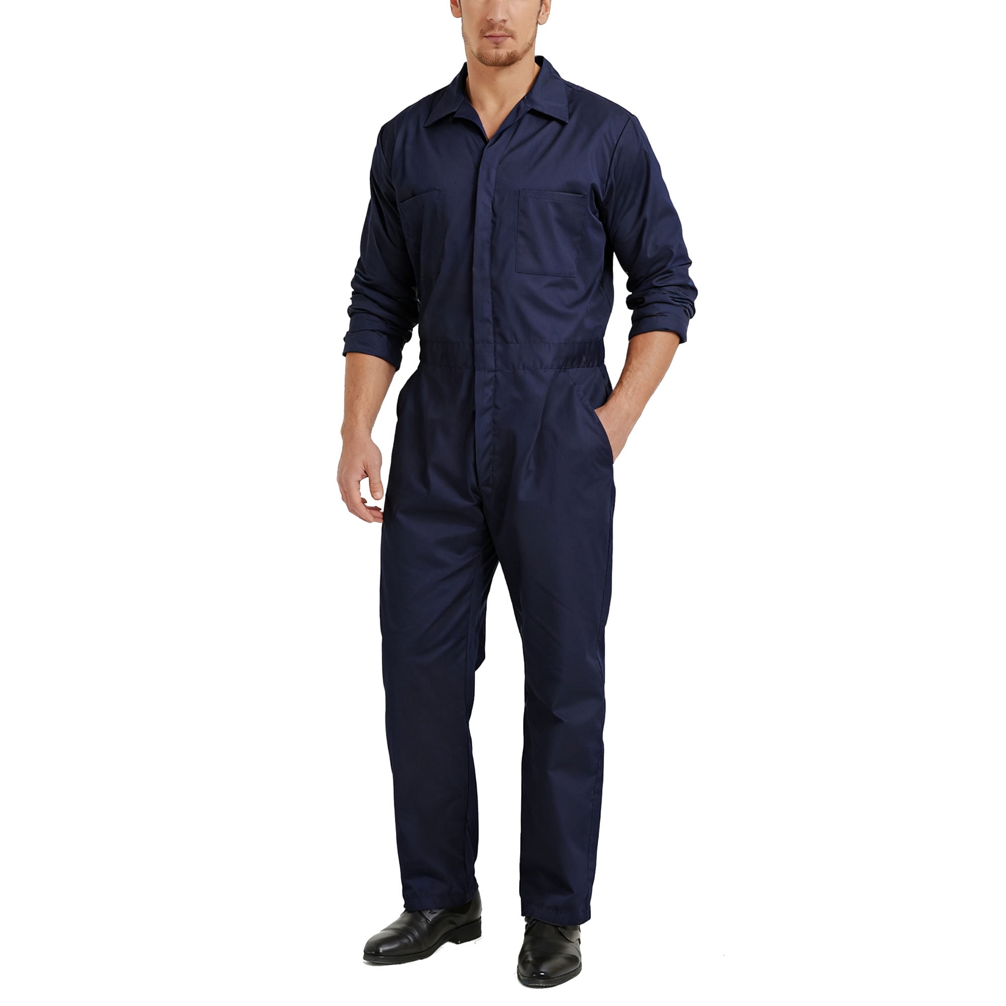 TOPTIE Men's Long Sleeve Coverall, Action Back Coverall Relaxed