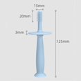 thumbnail image 2 of Set of 2 - Silicone Baby Toothbrushes with Suction Base, Choke Guard ，360 Degree Child Tooth Brush and Teether, 2 of 5