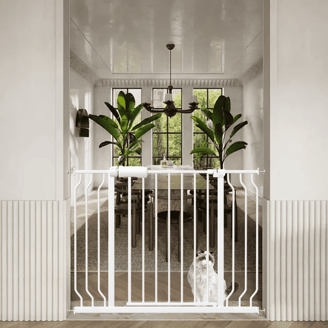 29-48" Extra Wide Pet Gate for Doorway, Pressure-Mounted Dog Gate