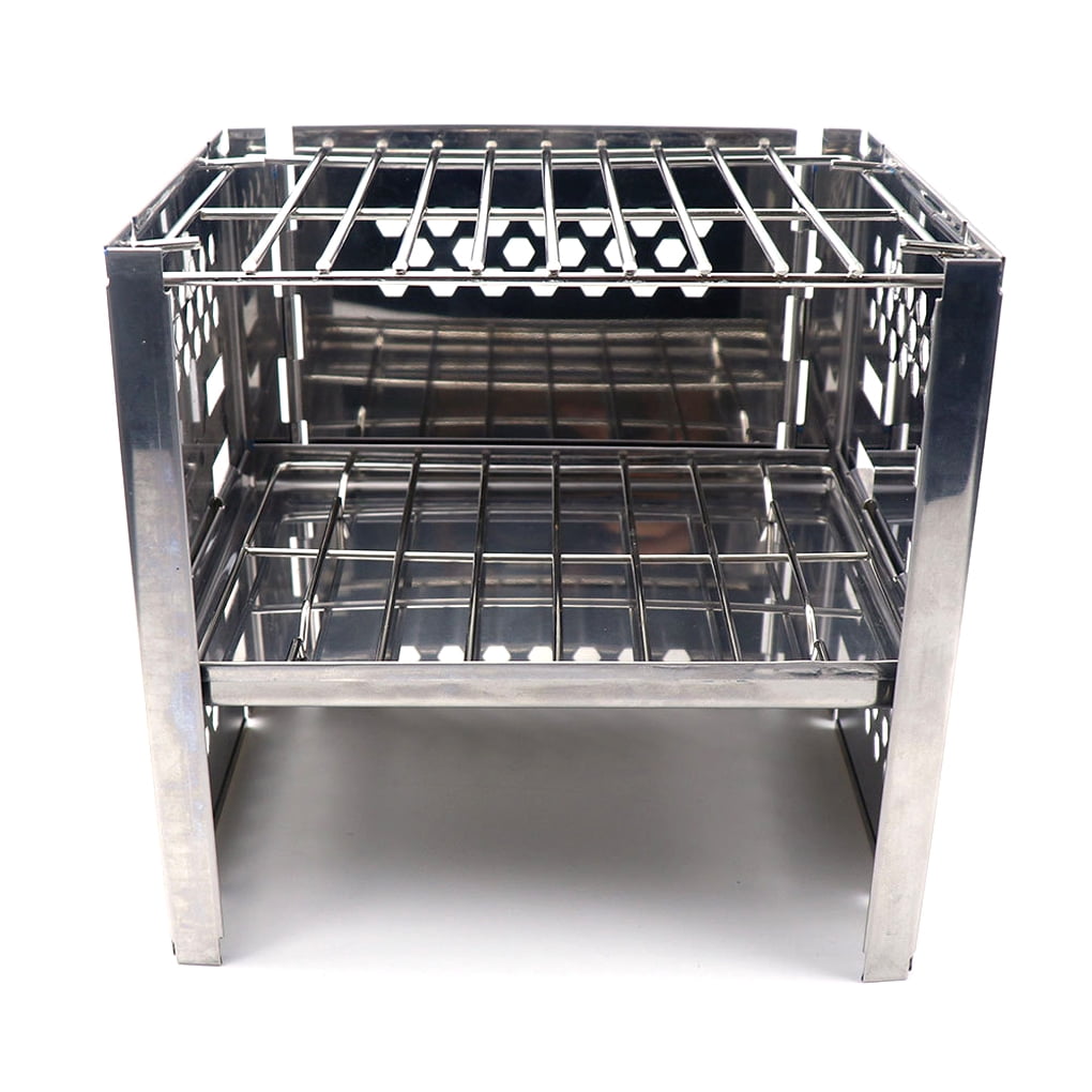 fastboy Stainless Steel BBQ Grill Portable Foldable Washable Grills Park Front Yard Travelling Family Parties Grilling Tools Straight Grill Net