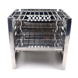 Fastboy Acier inoxydable BBQ Grill Portable Foldable Grills Lavable Park Front Yard Fêtes de famille Voyager Outils de gril Net Grill