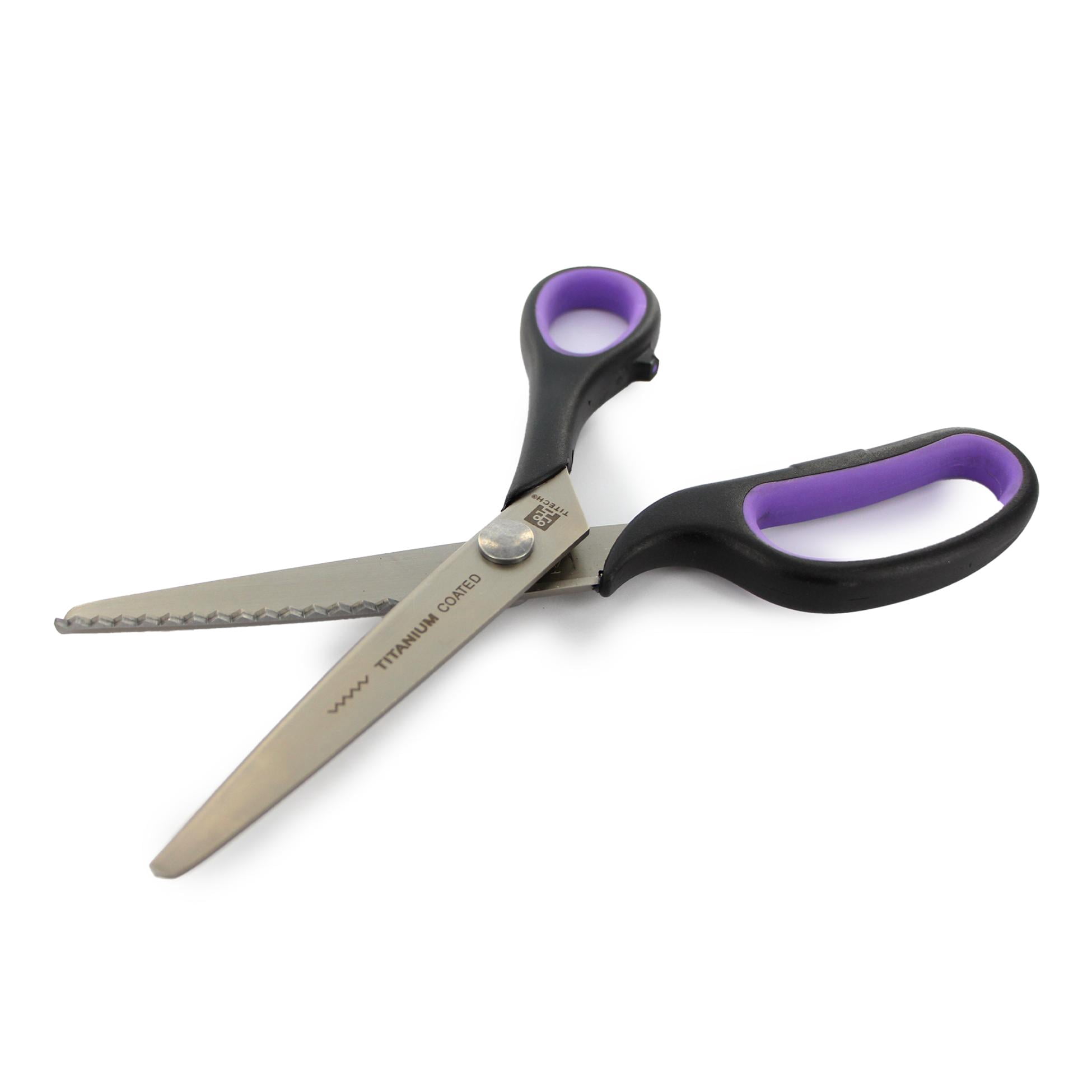 TITECH Pinking Shears, Titanium-Plated, 22.9 cm (9 in), Comfort Grip