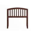 thumbnail image 4 of Pemberly Row Contemporary Mission-Inspired Twin Wood Headboard in Walnut, 4 of 9