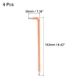 thumbnail image 2 of Unique Bargains 5mm Ball End Hex Key Wrench, L Shaped Long Arm S2 Steel Repairing Tool 4 Pack, 2 of 5