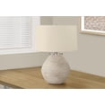 thumbnail image 1 of Monarch Specialties Lighting, 25"h, Table Lamp, Cream Concrete, Beige Shade, Contemporary, 1 of 6