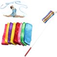 thumbnail image 2 of Visland 6m Gym Dance Ribbon Stick Art Rhythmic Gymnastics Ballet Streamer Twirling Rod, 2 of 8