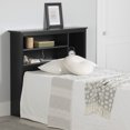 thumbnail image 1 of South Shore Vito Twin Bookcase Headboard with Storage, in Pure Black, 1 of 12