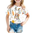 thumbnail image 1 of T-shirt à Manches Courtes Imprimé Personnalisé pour Enfants DIY Pâques, 1 of 4