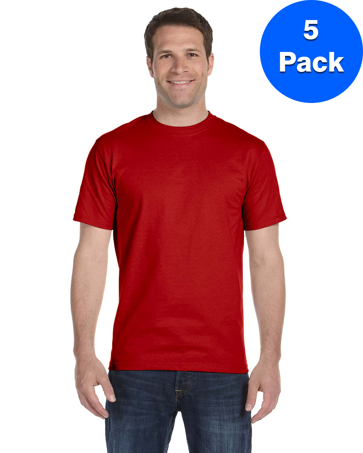 Hanes Tall Beefy-T pour Hommes - 518T (Lot de 5)