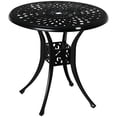 thumbnail image 1 of Outsunny 30-inch Round Patio Dining Table, Black, 1 of 10