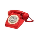 thumbnail image 3 of Xuanheng Téléphone Fixe Filaire Type Antique Téléphone Café à Cadran Rotatif Téléphone Fixe Rouge, 3 of 8