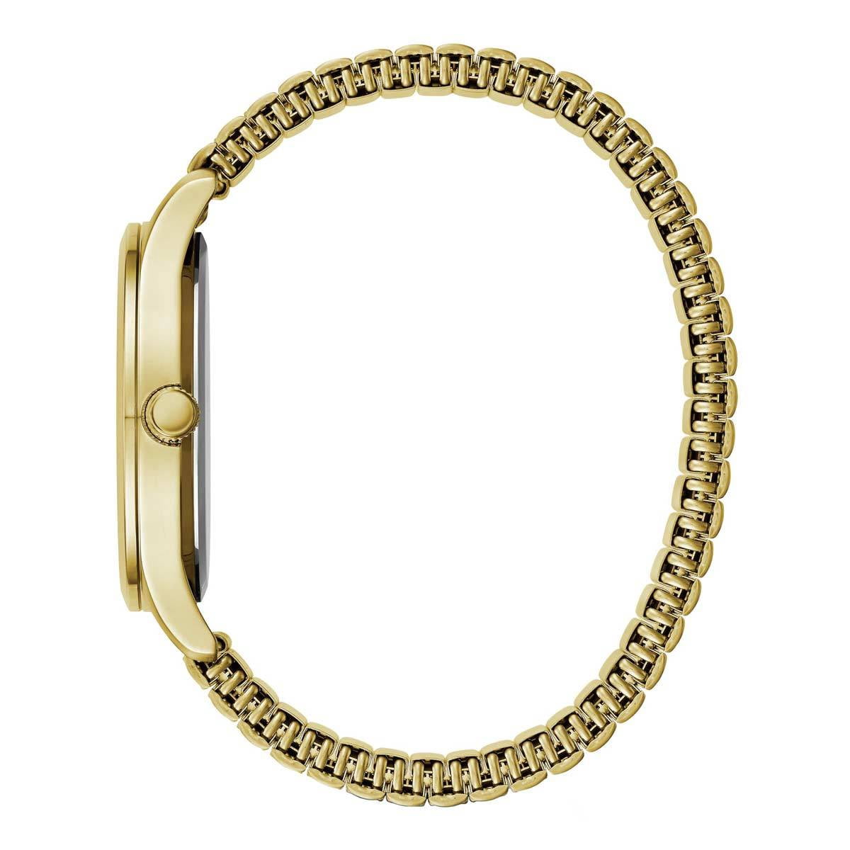 Caravelle Mens Gold-Tone Quartz Watch