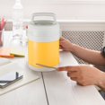 thumbnail image 3 of Vaidha 1600ml Portable Lunch Box 304 Stainless Steel Insulated Lunch Jar 3 Layer Pot Rice Bucket Adult Bucket Lunch Box For Outdoor, 3 of 4
