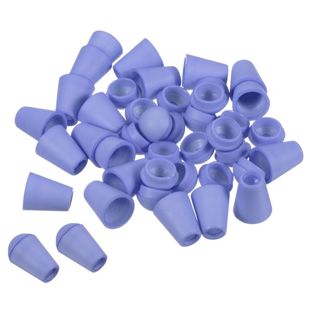 Unique Bargains Butée à Cloche, Verrou de Corde pour Sac à Cordon, Violet Foncé, Lot de 50