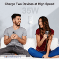 thumbnail image 3 of For Apple I Phone 15 /15 Pro/15 pro max Charger USB C Wall Charger Fast Charging 2 pack 20W PD ( MFI Certified) Adapter with 10 FT USB Braided Cable Compatible with IPhone 15/15Pro/15 ProMAX- 2 pack, 3 of 6