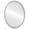thumbnail image 1 of London Framed Oval Mirror - Silver Spray - 17" x 21", 1 of 7