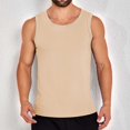 thumbnail image 2 of Chbgutlmr Mens Workout Tops Ribbed Scoop Neck Sleeveless Muscle Tees Fitting Sportwear Gym Tank Tops, 2 of 4